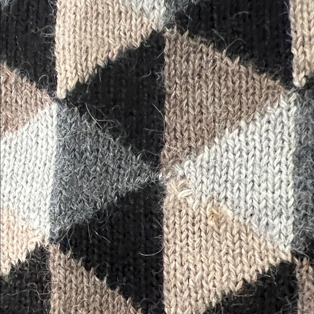 Hallet Alpaca Wool Geometric Patterned Sweater - … - image 5